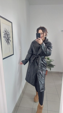 Leather coat ON LINE 