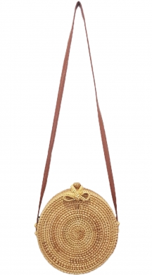 Στρογγυλή bamboo τσάντα